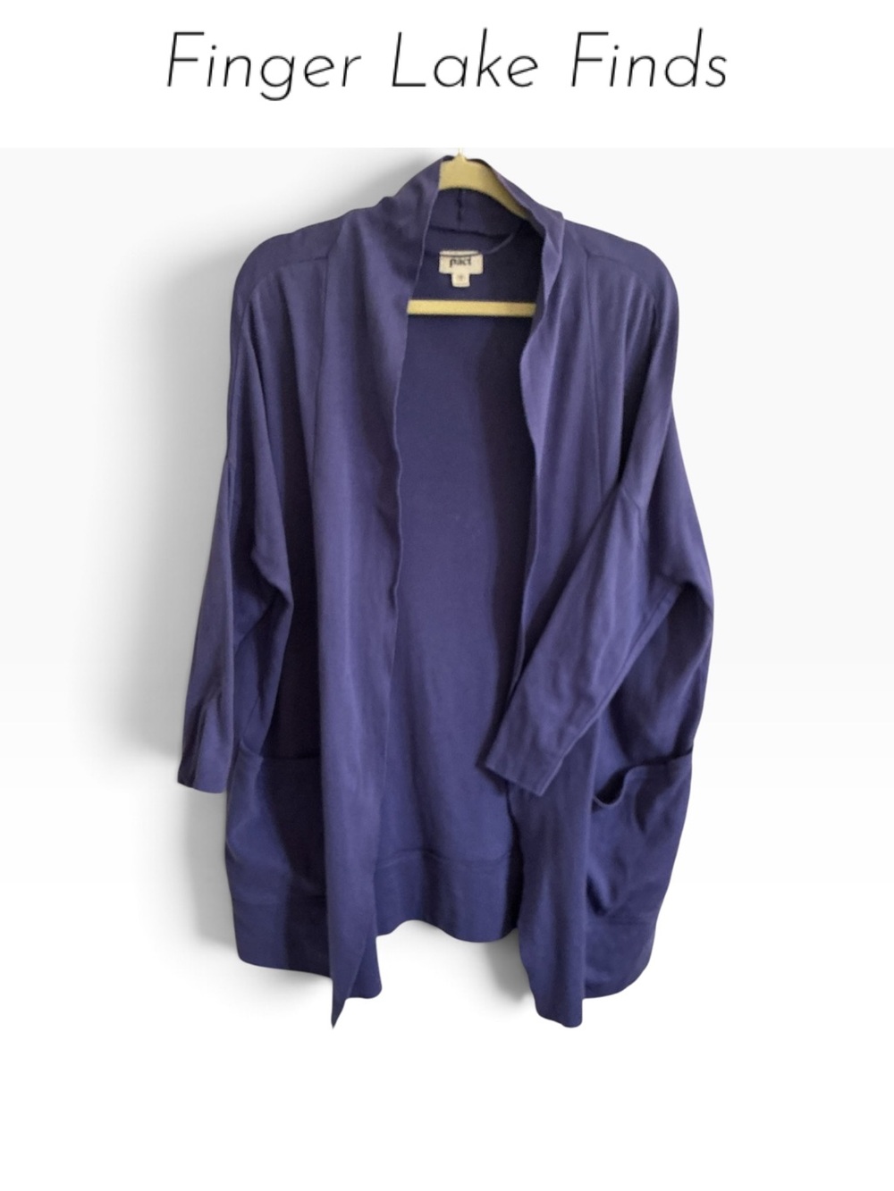 Pact Organic Cotton Airplane Cardigan, S